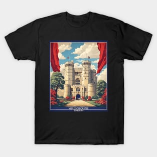 Windsor Castle Berkshire United Kingdom Vintage Travel Tourism Poster T-Shirt